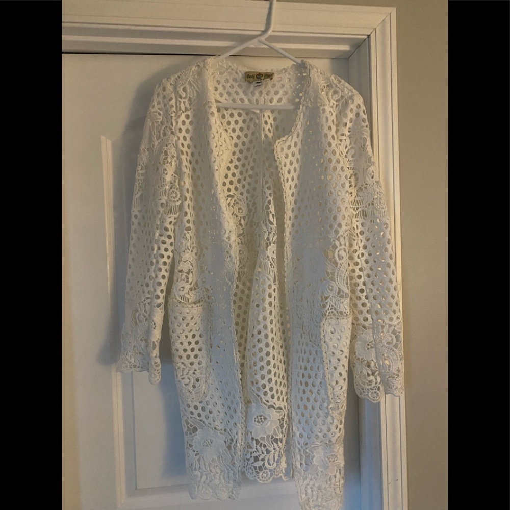 Paola Poggi Womens crochet jacket Size 4/6